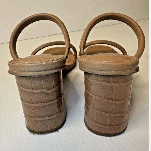 Dolce Vita Nude Minimalist Block Heel Sandals | Size 8 *see photos - Picture 5 of 16